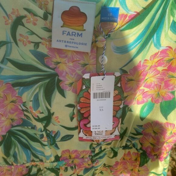 FARM Rio Floral Ruffle Tank Top NWT - Picture 4 of 9